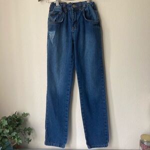 Zara Boys Denim Jeans Adjustable Waist 11/12 100% Cotton